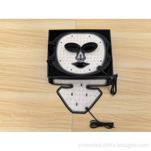 LED Light Therapy Facial Mask and Neck Pad for Cosmetics